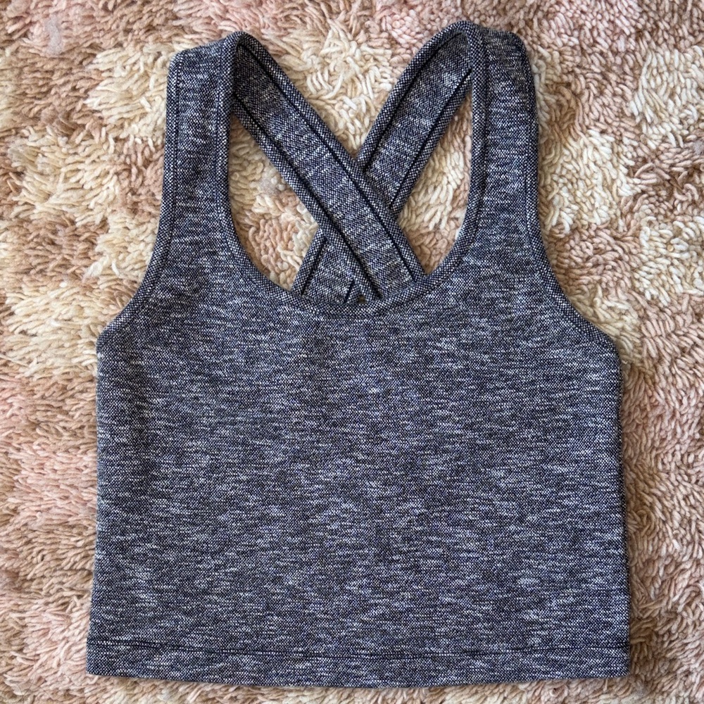 Madewell space dye crop top - small